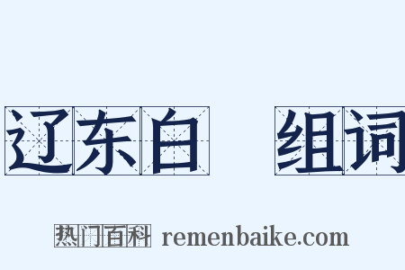 辽东白鸖组词是什么意思的图片